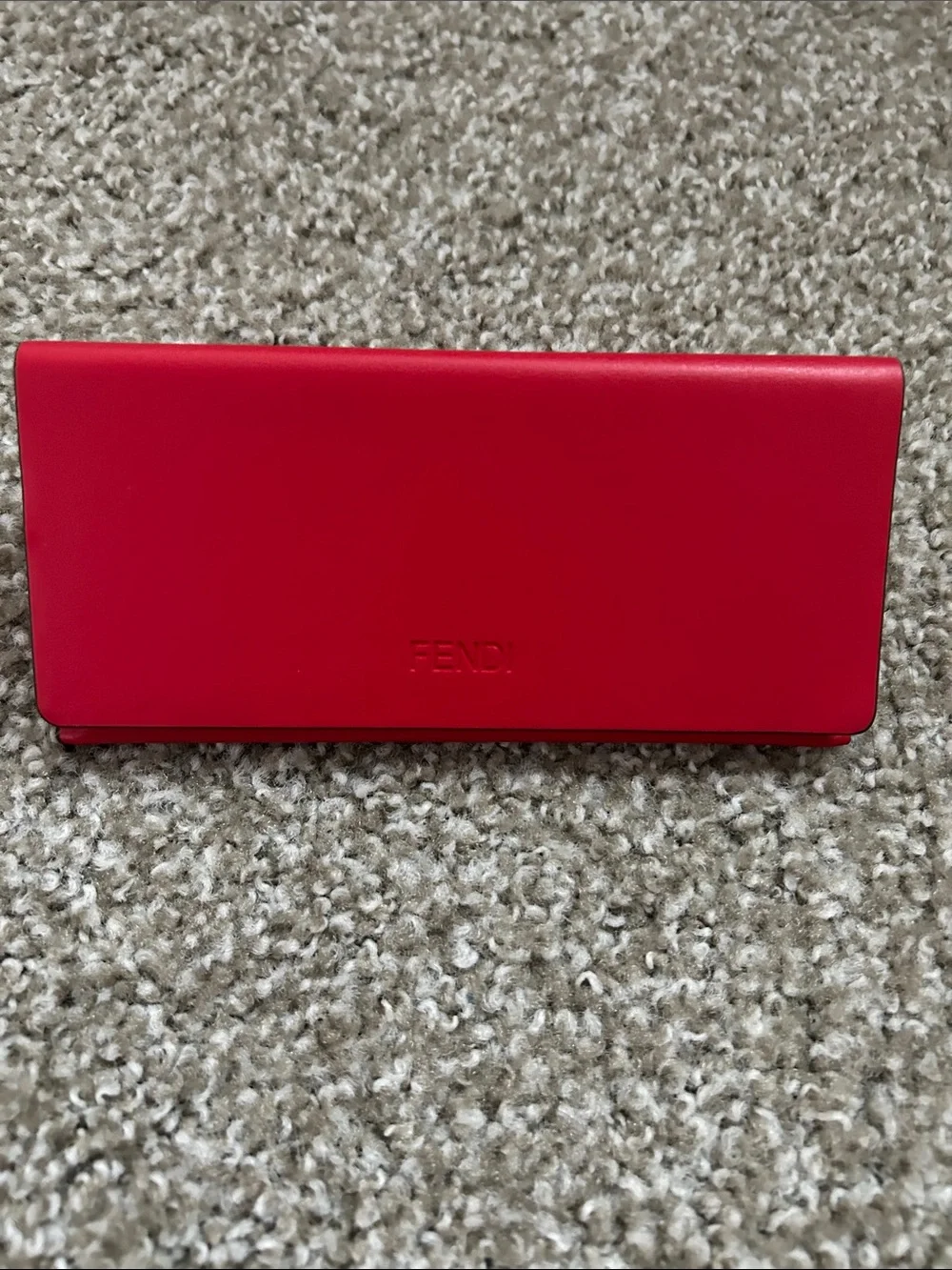 Fendi Women's Red Frame Sunglasses with Red Case